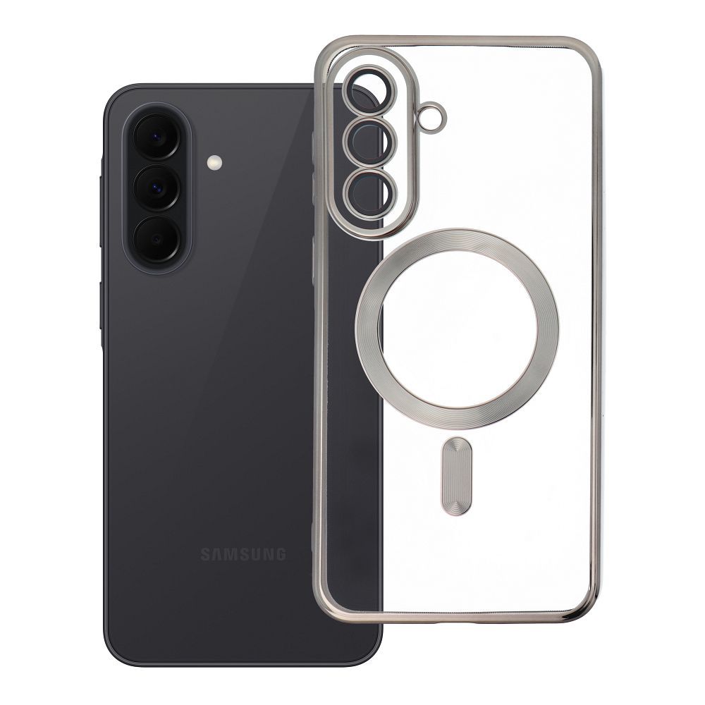 Case for Samsung A37 Electro Mag Cover compatible with MagSafe titanium gray Case for Samsung A37 Electro Mag Cover compatible with MagSafe titanium gray