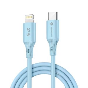 Καλώδιο USB-C σε Lightning PD 27W 3A Forcell F-Energy C346 Silicone 1m Μπλε