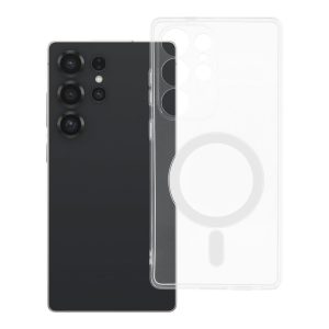 Case for Samsung S25 ULTRA Clear Case 2 mm Mag Cover compatible with MagSafe (camera protection) transparent