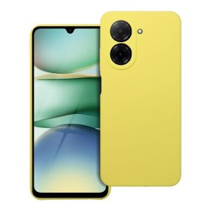 Θήκη για XIAOMI REDMI A5 με Προστασία Κάμερας, Premium Σιλικόνη 2mm & Εσωτερική Μικροΐνα Lemon
