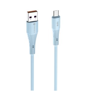 Καλώδιο USB-A σε Micro USB QC3.0 18W 2.4A Forcell F-Energy C341 Silicone 1m Μπλε