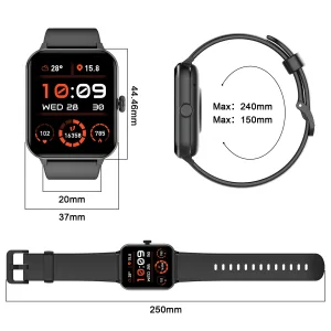 1+1 Δώρο – 2 Smartwatch με Ελληνικό Μενού, Κλήσεις, Παλμογράφο & Οξύμετρο - Μαύρο και Ροζ 8 r50 10