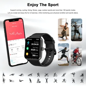 1+1 Δώρο – 2 Smartwatch με Ελληνικό Μενού, Κλήσεις, Παλμογράφο & Οξύμετρο - Μαύρο και Ροζ 5 r50 8 1