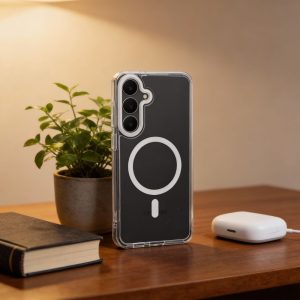 Case FRAME CLEAR HYBRID MAG COVER compatible with MagSafe for SAMSUNG A36 transparent 4 2aec594c298e93e04bcc43cd24b87858