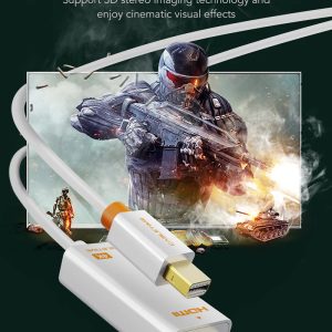 CABLETIME καλώδιο mini DisplayPort σε HDMI CT-AV588-03G4K, 4K/30Hz, 1m, λευκό 3 1m