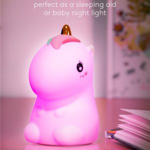 GOOBAY LED φωτιστικό νυκτός μονόκερος 61649, RGB, επαναφορτιζόμενο, λευκό 3 επαναφορτιζόμενο