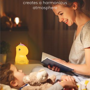 GOOBAY LED φωτιστικό νυκτός μονόκερος 61649, RGB, επαναφορτιζόμενο, λευκό 4 λευκό