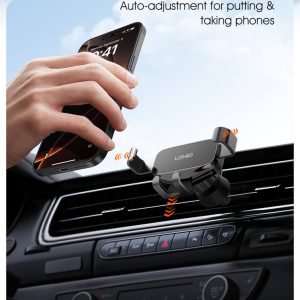LDNIO βάση smartphone αυτοκινήτου MG13 για αεραγωγούς, μαύρη 2 μαύρη