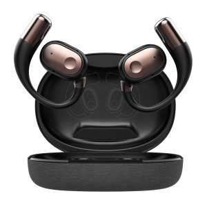 LDNIO earphones με θήκη φόρτισης T11, OWS, Φ15mm, 50/450mAh, μαύρα 1 LDNIO earphones με θήκη φόρτισης T11