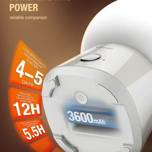 LDNIO LED φωτιστικό νυκτός Y4, RGB, ρυθμιζόμενο, επαναφορτιζόμενο, λευκό 4 επαναφορτιζόμενο