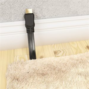 GOOBAY καλώδιο HDMI 77135 με Ethernet, flat, 8K/60Hz, 48 Gbps, 2m, μαύρο 3 8K/60Hz