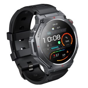 Smartwatch με Ελληνικό μενού, GPS & Κλήσεις, Οθόνη αφής 1.43” AMOLED Υ37 – Μαύρο 2 43" AMOLED GPS with call function Y37 black