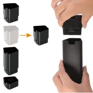 BRATECK ραφιέρα δαπέδου AMS-5L με ροδάκια, 3 ράφια, 50x33x63.5cm, έως 10kg, μαύρη 4 έως 10kg