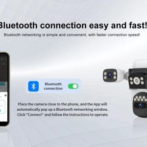 VSTARCAM smart ηλιακή κάμερα BG621SR, triple lens, 2MP, 4G, SD, PTZ, IP66 3 2MP