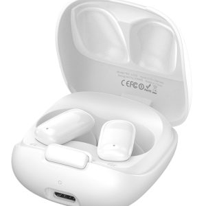 USAMS earphones με θήκη φόρτισης ID25, TWS, Φ13mm, 30/230mAh, λευκά 4 30/230mAh