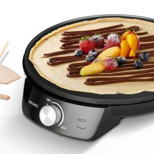 BRUNO BRN-0252 Κρεπιέρα 30εκ. 1200W με ρυθμιζόμενο θερμοστάτη και εξαρτήματα