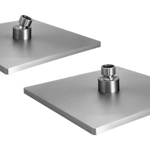 BRUNO κεφαλή ντους BRN-0266, πλαστική, τετράγωνη, 22.8 x 22.8cm, ασημί 2 πλαστική