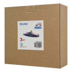 BRUNO κεφαλή ντους BRN-0267, πλαστική, στρογγυλή, Φ 20cm, ασημί 4 Φ 20cm