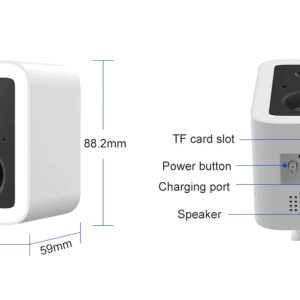 VSTARCAM smart ηλιακή κάμερα CB554 με φωτισμό, 3MP, WiFi, SD, 5200mAh, IP66 4 SD