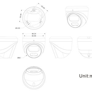 LONGSE IP κάμερα CMSB-2FCV2RC-28PMTF με μικρόφωνο, 2MP, 2.8mm, αδιάβροχη IP67, PoE 3 2.8mm