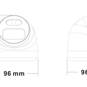 LONGSE IP κάμερα CMSBFCV5RC-28PM με μικρόφωνο, 5MP, 2.8mm, αδιάβροχη IP67, PoE 3 2.8mm