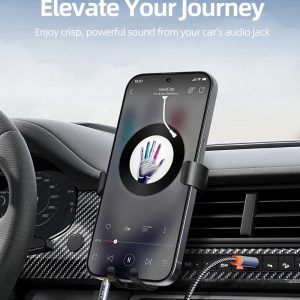 CABLETIME καλώδιο ήχου 3.5mm CT-AM35M, gold plated, 0.5m, μαύρο 4 μαύρο