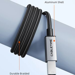 CABLETIME καλώδιο USB-C σε USB Type B CT-CMBM1, 480Mbps, 1m, μαύρο 3 1m