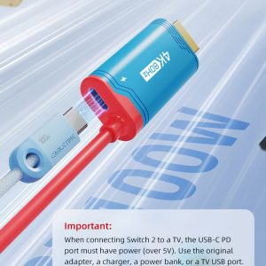 CABLETIME καλώδιο USB-C σε HDMI CT-CMHD4P, 4K/60Hz, PD100W, 2m, κόκκινο 3 PD100W