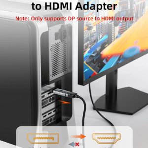 CABLETIME αντάπτορας DisplayPort σε HDMI CT-DMHF4K-AG3, 4K/30Hz, γκρι 4 CT DMHF4K AG3 3