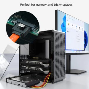 CABLETIME καλώδιο SATA III CT-SATA3, 6Gbps, 0.50m, πορτοκαλί 3 0.50m