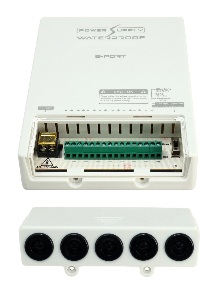 8 εξόδων 8 εξόδων