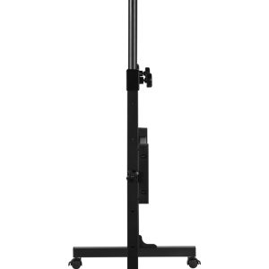 BRATECK γραφείο FWS10-6 με ρυθμιζόμενο ύψος & ροδάκια, 800x400x710~1110mm, μαύρο 3 μαύρο