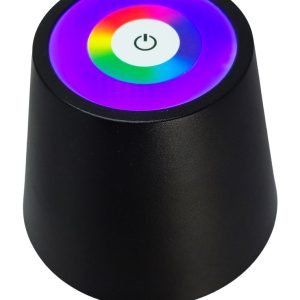 POWERTECH LED επιτραπέζιο φωτιστικό HLL-0195, RGB, ρυθμιζόμενο, επαναφορτιζόμενο, μαύρο 3 ρυθμιζόμενο