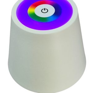 POWERTECH LED επιτραπέζιο φωτιστικό HLL-0196, RGB, ρυθμιζόμενο, επαναφορτιζόμενο, λευκό 3 ρυθμιζόμενο