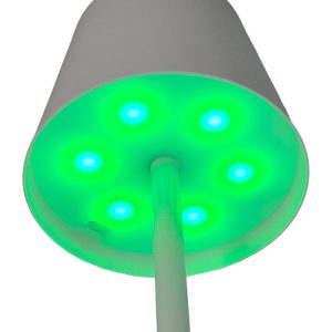 POWERTECH LED επιτραπέζιο φωτιστικό HLL-0196, RGB, ρυθμιζόμενο, επαναφορτιζόμενο, λευκό 4 επαναφορτιζόμενο