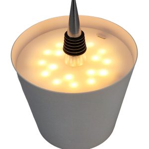 POWERTECH LED φωτιστικό για μπουκάλι HLL-0198, ρυθμιζόμενο, επαναφορτιζόμενο, λευκό 4 λευκό