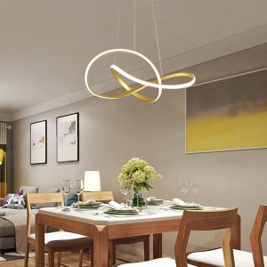 POWERTECH LED φωτιστικό οροφής HLL-0208, 48W, 4000K, Φ50cm x 120cm, χρυσό 3 4000K