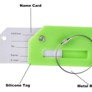 HOME USE ετικέτα βαλίτσας HUH-0246, 9.2x0.7x5.2cm, πράσινη 3 πράσινη