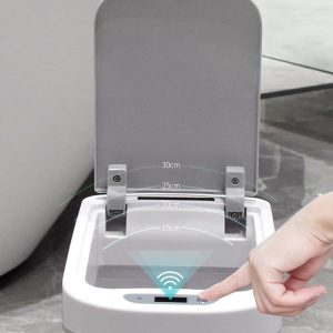 HOME USE κάδος απορριμμάτων HUH-0255 με φωτοκύτταρο, 7lt, λευκός 3 λευκός