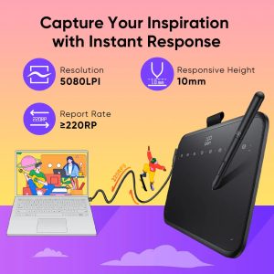 XP-PEN ταμπλέτα σχεδίασης με γραφίδα Deco 640, 160x90mm, μαύρο 4 IT640 3