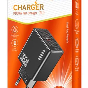 KAKUSIGA φορτιστής τοίχου KSC-1241, USB-C, 30W, μαύρος 3 30W