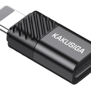 KAKUSIGA αντάπτορας Lightning σε USB-C KSC-1408, 480Mbps, 2A, μαύρος 3 2A