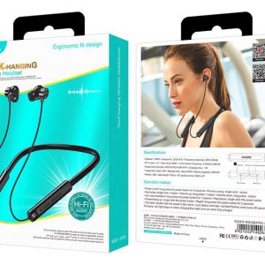 KAKUSIGA earphones KSC-1878 με μαγνήτη, Bluetooth, 10mm, 200mAh, μαύρα 4 200mAh