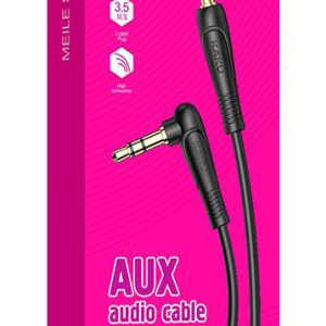 KAKUSIGA καλώδιο ήχου 3.5mm KSC-521, AUX, 90°, HiFi 1m, μαύρο 3 90°