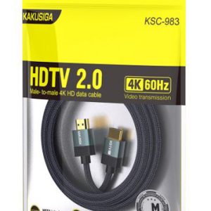 KAKUSIGA καλώδιο HDMI KSC-983, 4K/60Hz, 18Gbps, 3m, μαύρο 4 3m