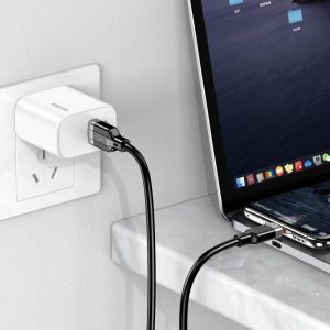 KAKUSIGA καλώδιο USB-C σε USB KSC-995, σιλικόνης, 5A, 480Mbps, 1m, λευκό 3 5A