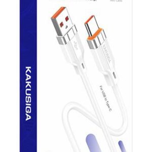 KAKUSIGA καλώδιο USB-C σε USB KSC-995, σιλικόνης, 5A, 480Mbps, 1m, λευκό 4 480Mbps
