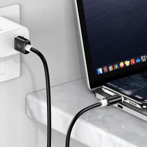 KAKUSIGA καλώδιο USB-C σε USB KSC-998, σιλικόνης, 5A, 480Mbps, 1m, λευκό 3 5A