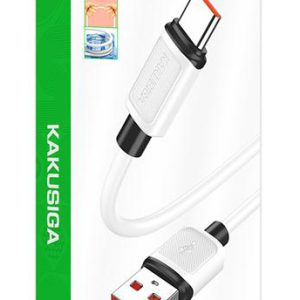KAKUSIGA καλώδιο USB-C σε USB KSC-998, σιλικόνης, 5A, 480Mbps, 1m, λευκό 4 480Mbps