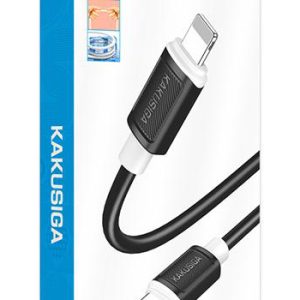 KAKUSIGA καλώδιο Lightning σε USB-C KSC-998, σιλικόνης, 30W, 480Mbps, 1m, μαύρο 4 480Mbps